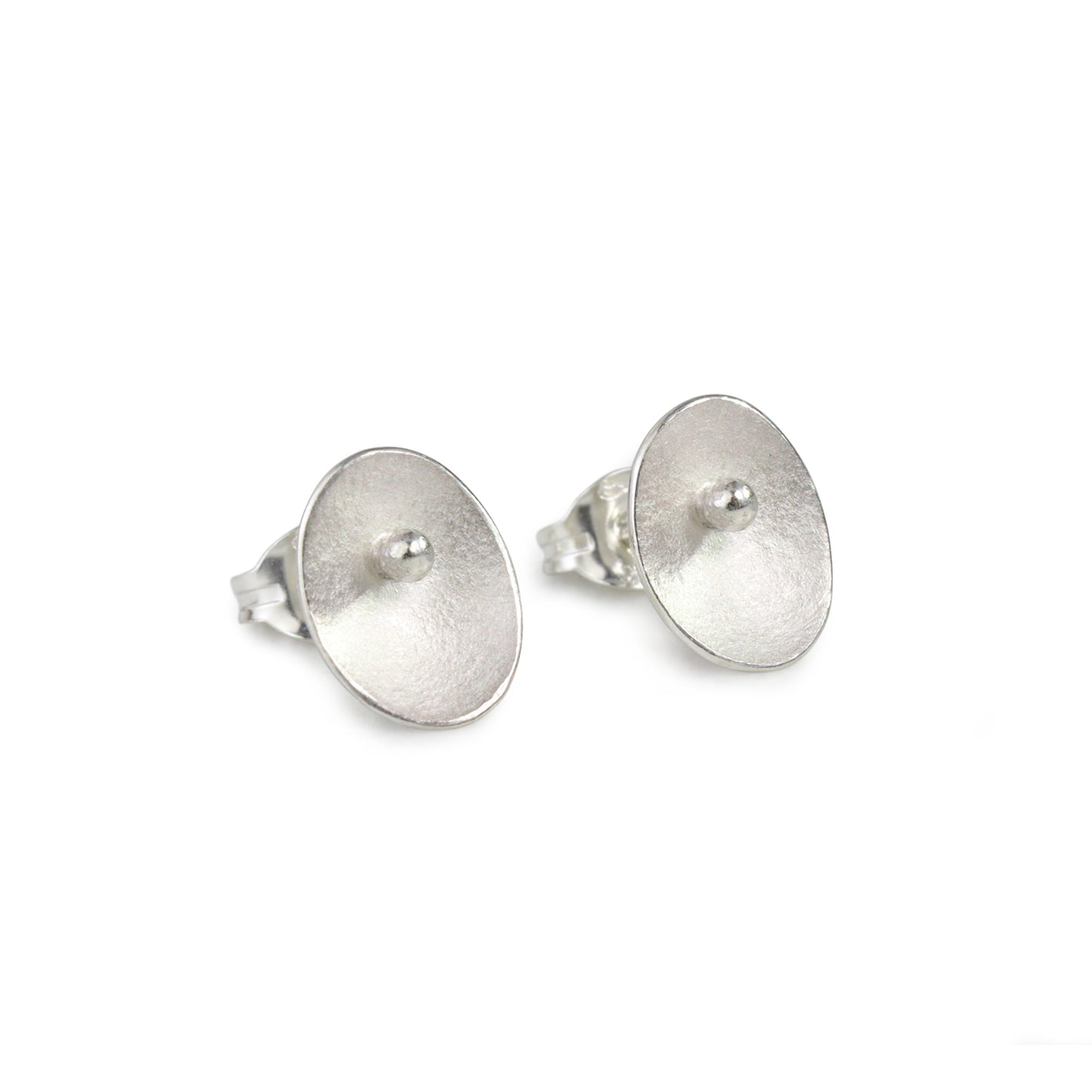 Small Silver Seed Stud Earrings